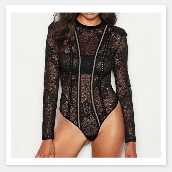 Victoria's Secret | Tops | Victoria Secret Lace Teddy Bodysuit | Poshmark